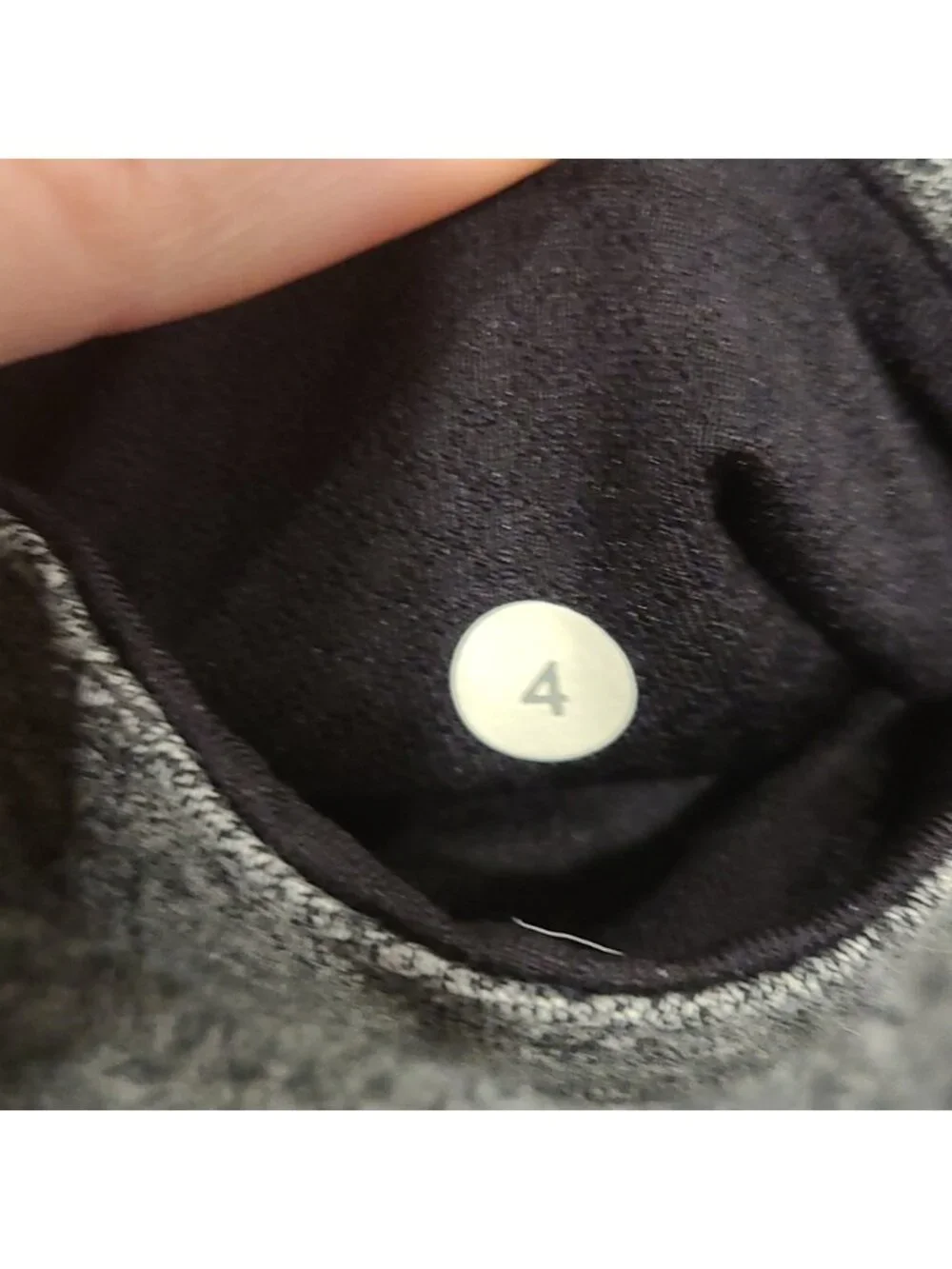 Lululemon Motivate Pant Heathered Speckled Black / Black